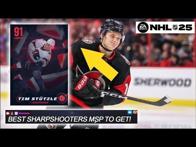 BEST SHARPSHOOTERS MSP TO GET! RANKING ALL 10 I NHL 25 HUT