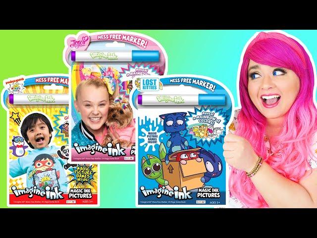 Coloring Ryan's World, Jojo Siwa & Lost Kitties Magic Ink Coloring & Activity Books | Imagine Ink