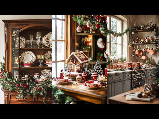 Timeless French Country Christmas Kitchen: Rustic Vibes & Elegant Festive Touches for the Holidays