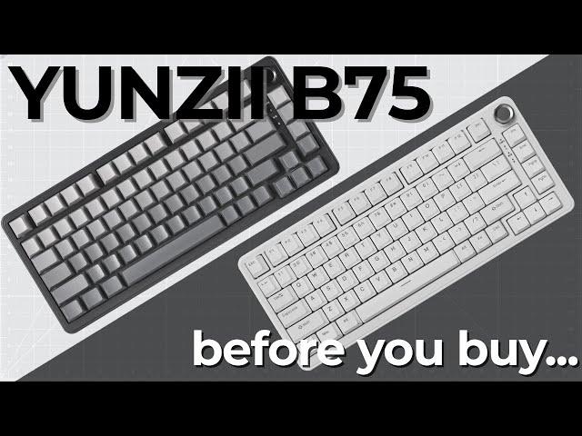 Looking at the YUNZII B75 - Why Is There So Much Confusing Info?