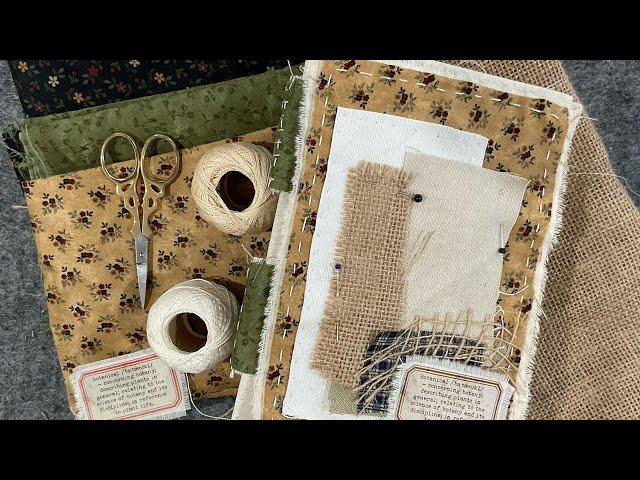 Part 2 Journal of Snippets #jenniferclouston a home for my 60 mins of stitching #stitchedsnippets