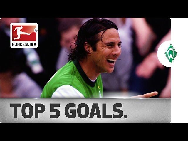 Claudio Pizarro - Top 5 Goals for Werder Bremen