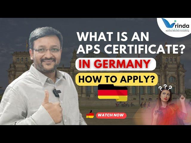 APS CERTIFICATE IN GERMANY || EVERYTHING YOU NEED TO KNOW IN HINDI || VRINDA INTERNATIONAL