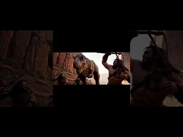 Cavemen Capture T Rex Flow Veo 3 AI