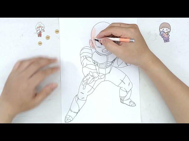 Learn how to color drawing characters with Lola HomeFRIEZA Part 09976