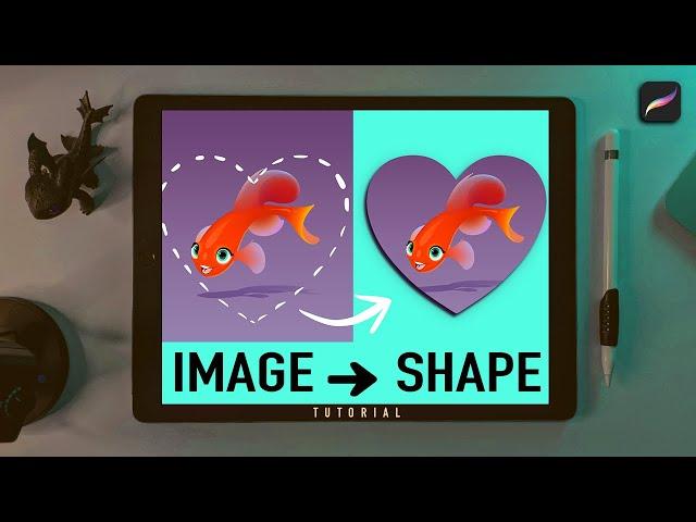 Cut an IMAGE into any SHAPE -  Procreate Tutorial