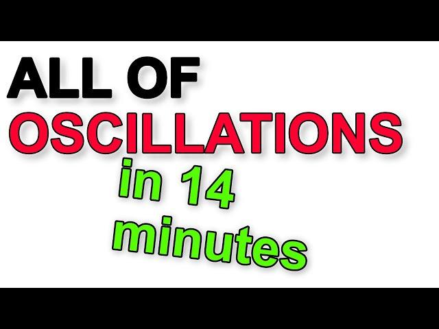 A Level Physics Revision: All of Oscillations (in under 15 minutes!)