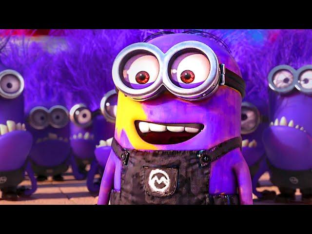 Сцена с фальшивыми фиолетовыми миньонами | Гадкий я 2 | отрывок  4K