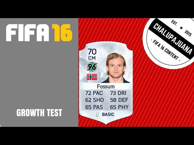 FIFA 16 | Iver Fossum (CM) | Growth Test