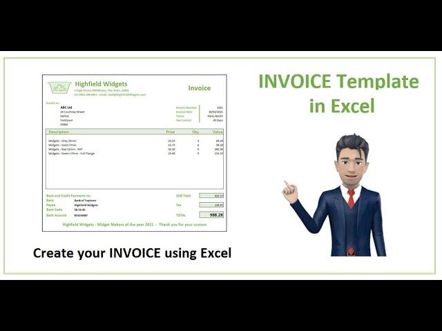 How to create an INVOICE in Excel - Spreadsheet Template for 2021