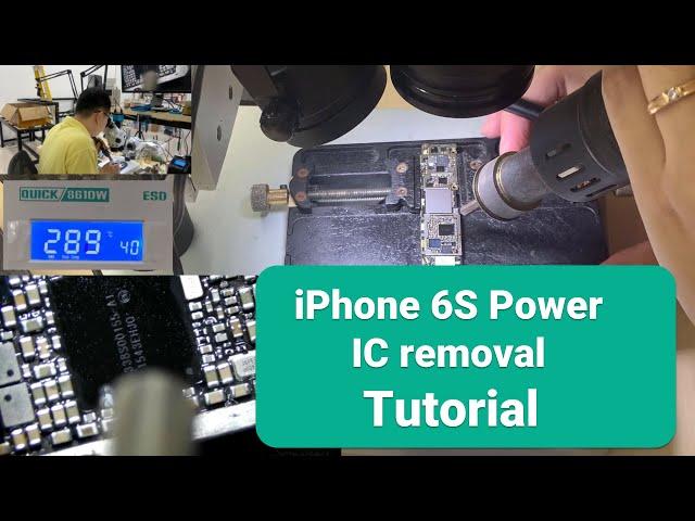 iPhone 6S Power IC replacement【Tutorial】 Online Course Logic board repair