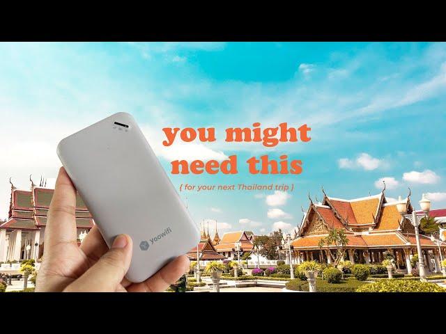 Thailand travel tip!  Get Klook portable WIFI instead of a sim!