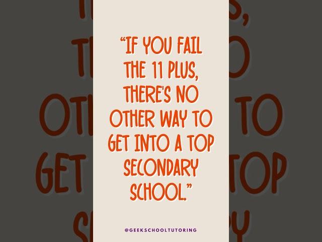 Debunking the 11 Plus Exam Myth: One Shot, One Opportunity