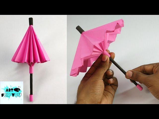 How To Make A Paper Umbrella ️ | Umbrella That Open And Close | DIY Paper Umbrella