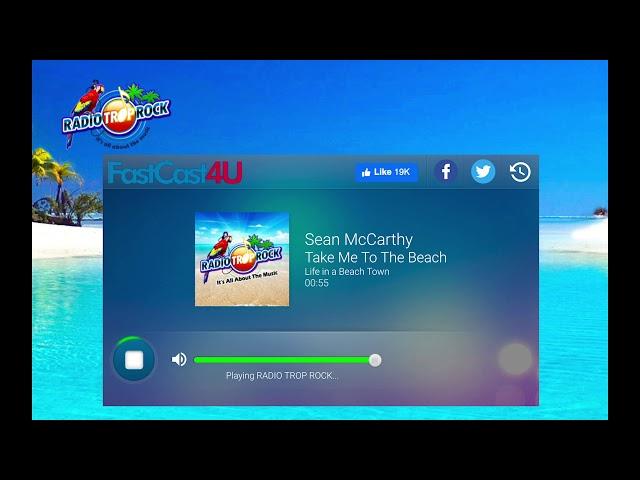 Sean McCarthy Band - RadioTropRock - Take Me To The Beach (1st Play)