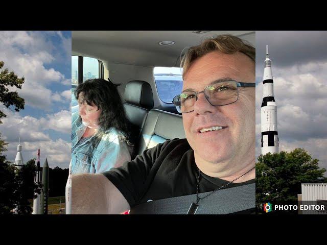 Vintage Vixen & Drummer Boy at the US Space and Rocket Centre, Huntsville, Alabama.