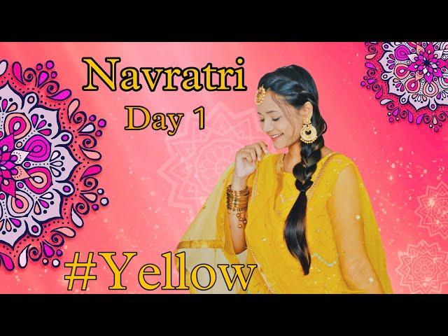 Navratri  | Day1 Look ~2021 | Yellow  | The Sumedha 