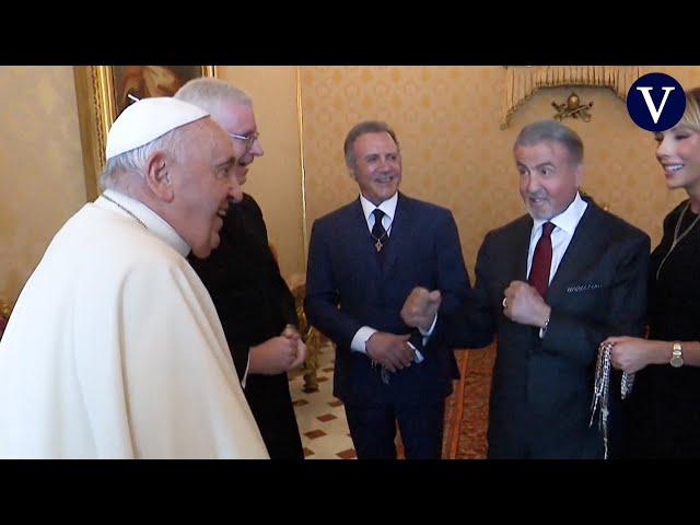 'Rocky' al papa Francisco: "¿Listo para boxear?”