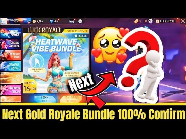 Next 100% Confirm Gold Royale Bundle  | Upcoming Gold Royale Bundle In FF | Next Gold Royale Bundle