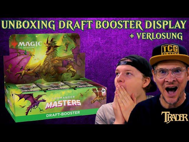 MTG Commander Masters Opening Draft Booster Display deutsch | Magic the Gathering | Unboxing Trader