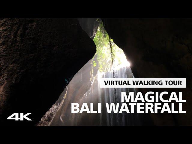 4K Virtual Walking Tour - Magical Bali Waterfall - Tukad Cepung Waterfall