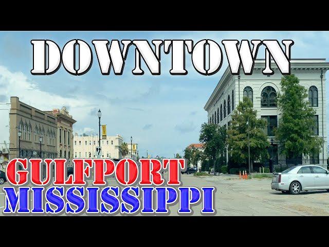 Gulfport - Mississippi - 4K Downtown Drive