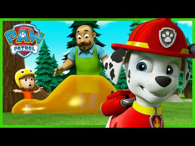 Marshall salva i campeggiatori ricoperti di sciroppo appiccicoso e altro ancora! PAW Patrol Italiano