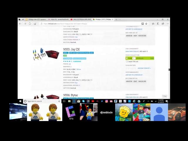 LEGOFREAK AND FRIENDS HANGOUT STREAM APRIL 14 2018