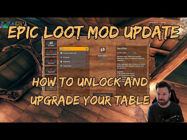 Enchanting table updates- unlocking/upgrading table bonuses- Valheim w/Epic Loot