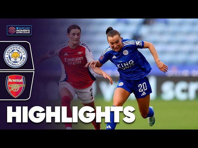 Frida Maanum Bags Arsenal Winner | Leicester City v Arsenal Highlights | Barclays WSL 2024-25