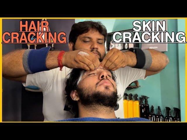 ASMR Hair Cracking Head Massage | Loud Skin Cracking by SHAMBOO#asmr