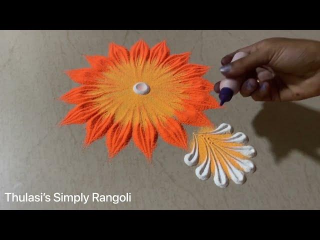 Diwali Rangoli designs | Simple Diwali Rangoli | Easy Rangoli for Diwali |கோலம்| Deepavali Muggulu