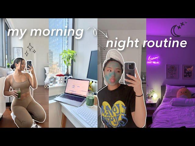 my morning and night routine: realistic & healthy habits, self care, workout, & more!