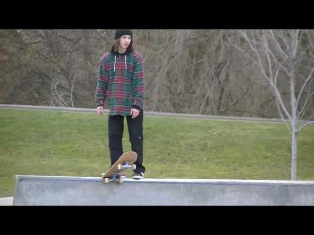 Another Broken Board On A Frontside Flip.