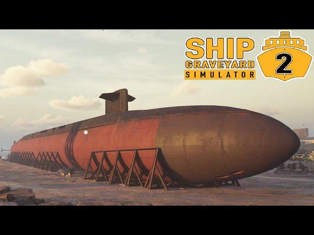 Кладбище Кораблей - Распил Подводной Лодки Ohio Class - Submarines DLC - Ship Graveyard Simulator 2