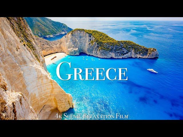 Greek Islands 4K - Scenic Relaxation Film with Calming Music