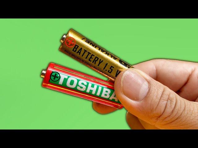 Don't Throw Away Old Batteries! Easy Way To Restore 1.5V Battery To Like New