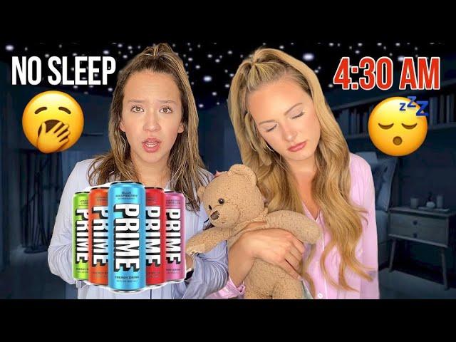 KAYLA & KALLI PULL AN ALL-NIGHTER *EXTREME SLEEPOVER CHALLENGE*