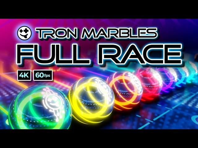 Full Tron Marble Race | #marbles #marblerun #marblerace #asmr #sensory