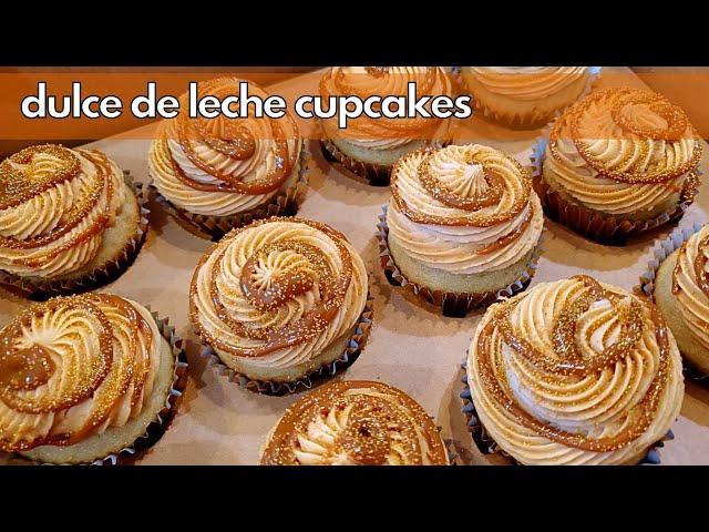 Dulce de Leche Cupcakes! | Brown Sugar Cupcake Base with Dulce de Leche Filling and Frosting!