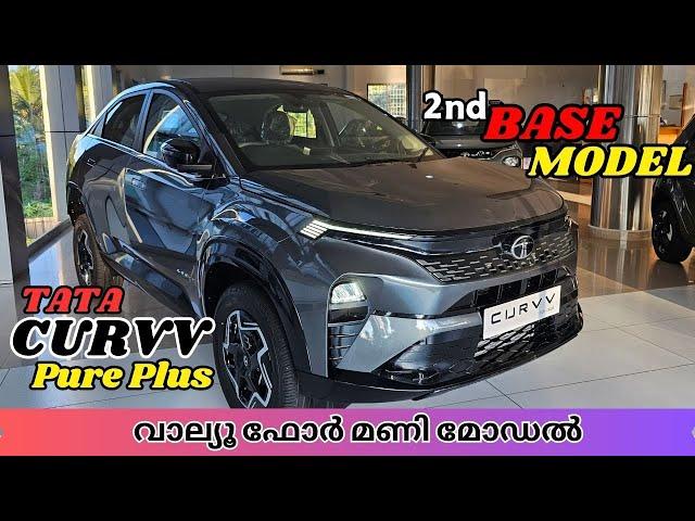 2024 Tata Curvv Pure Plus S Variant Malayalam Review l Tata curvv 2nd Base Model Review l Sanu Vlogs