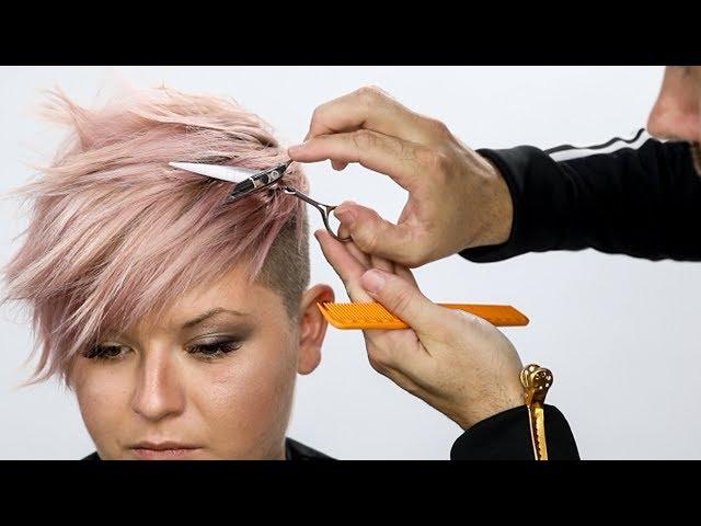 Pixie Haircut Tutorial Plus Bonus Pink Hair Color How To