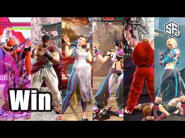  All Victory Poses ~ Street Fighter 6