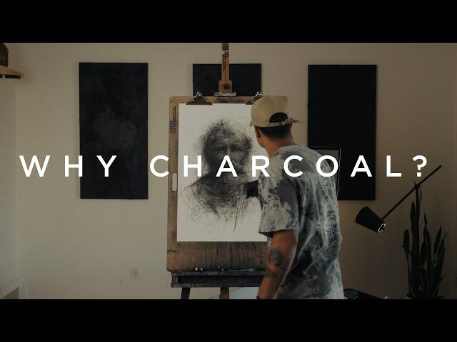 Why I Only Draw With Charcoal | Portrait Drawing