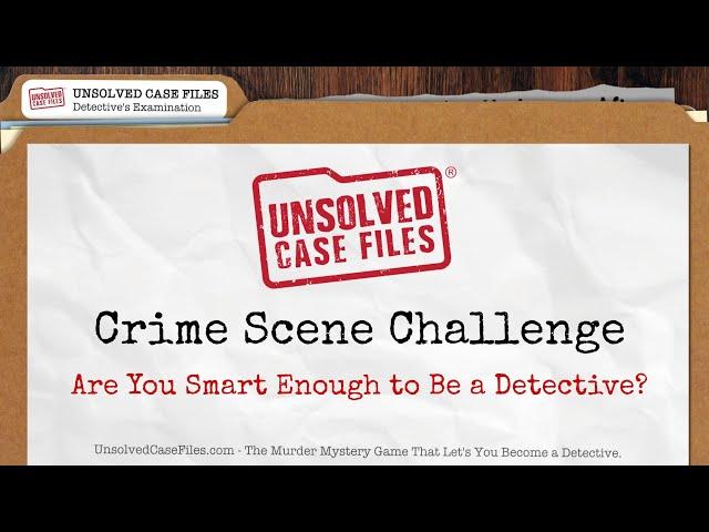 Detective Skills Test #1 - CSI Exam - See if You're a Good Detective in 2 Minutes