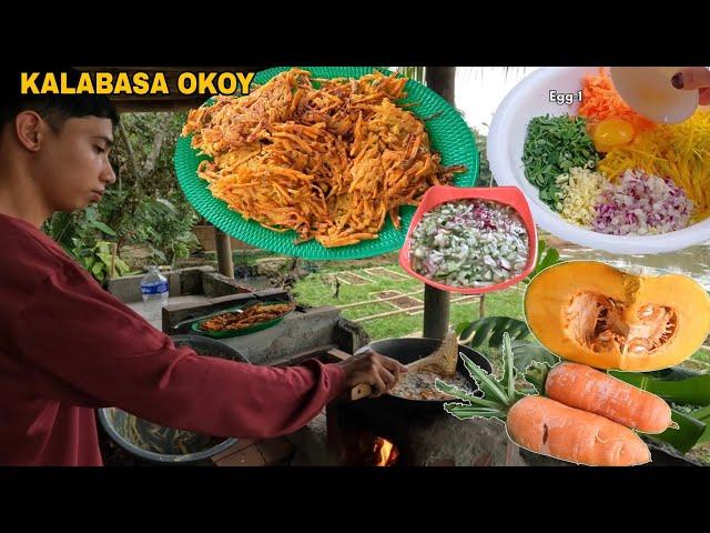 VEGETABLE UKOY GAWA SA KALABASA,CARROT PANALO SA SARAP