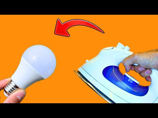 Take a Smoothing Iron and Fix all the LED Lights in Your Home! 3 Easy Ways to Repair LED bulbs !!