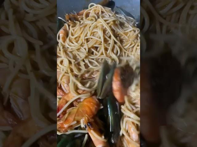 Seafood pasta ala Pobre