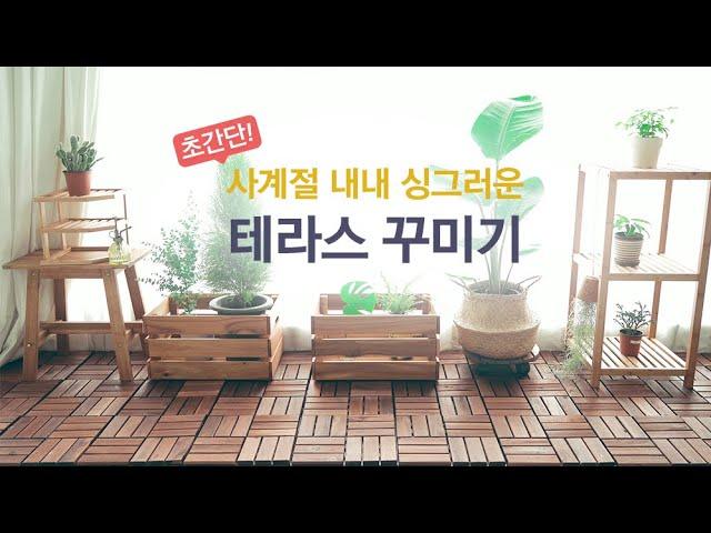 초간단! 테라스 꾸미기 꿀팁｜마켓비로 모~두 꾸민 테라스인테리어｜planterior, home gardening, plants