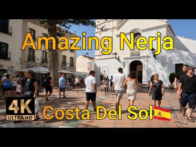 NERJA  4k WALKING TOUR ON THE COSTA DEL SOL SPAIN 